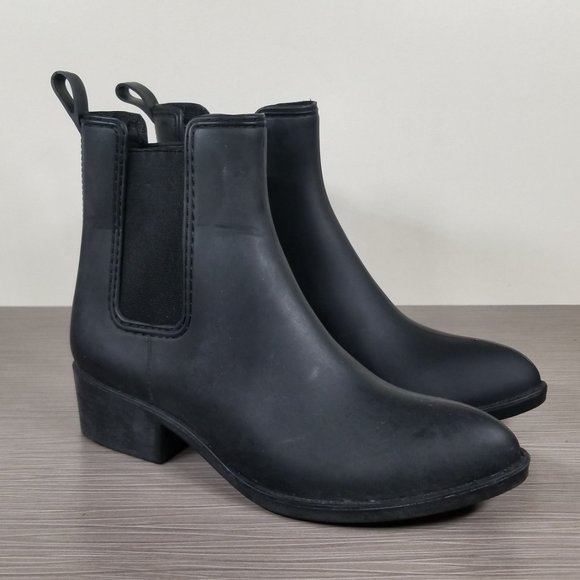 Jeffrey Campbell Stormy Rain Boot, Black, Womens Size 6 - Picture 2 of 11